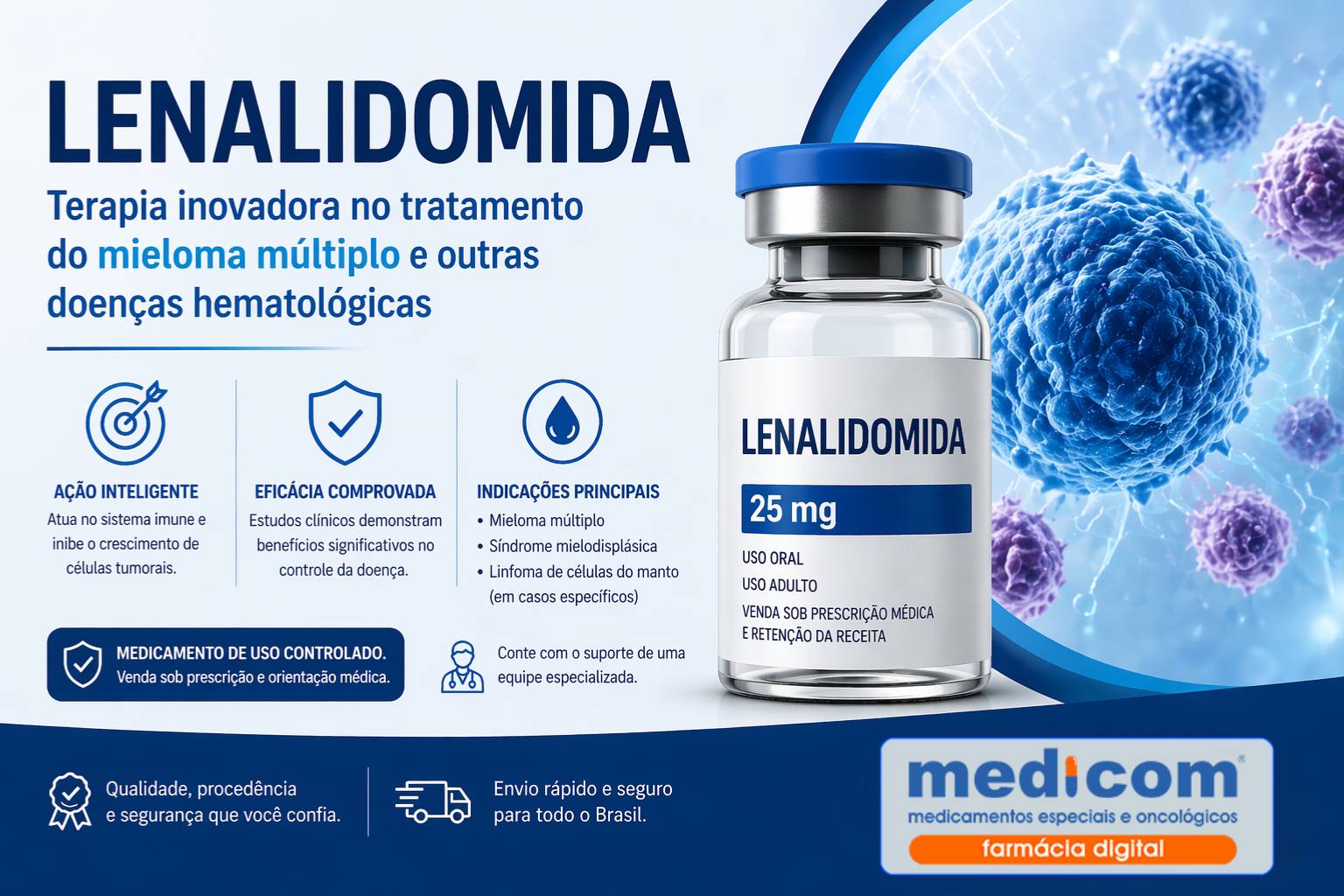 banner lenalidomida - farmácia medicom - medi.com.br