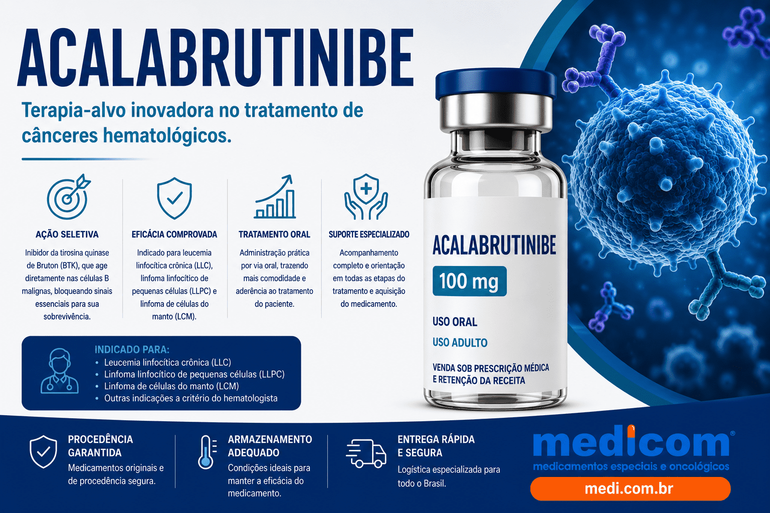 Acalabrutinibe-no-tratamento-oncologico-Farmacia-Medicom